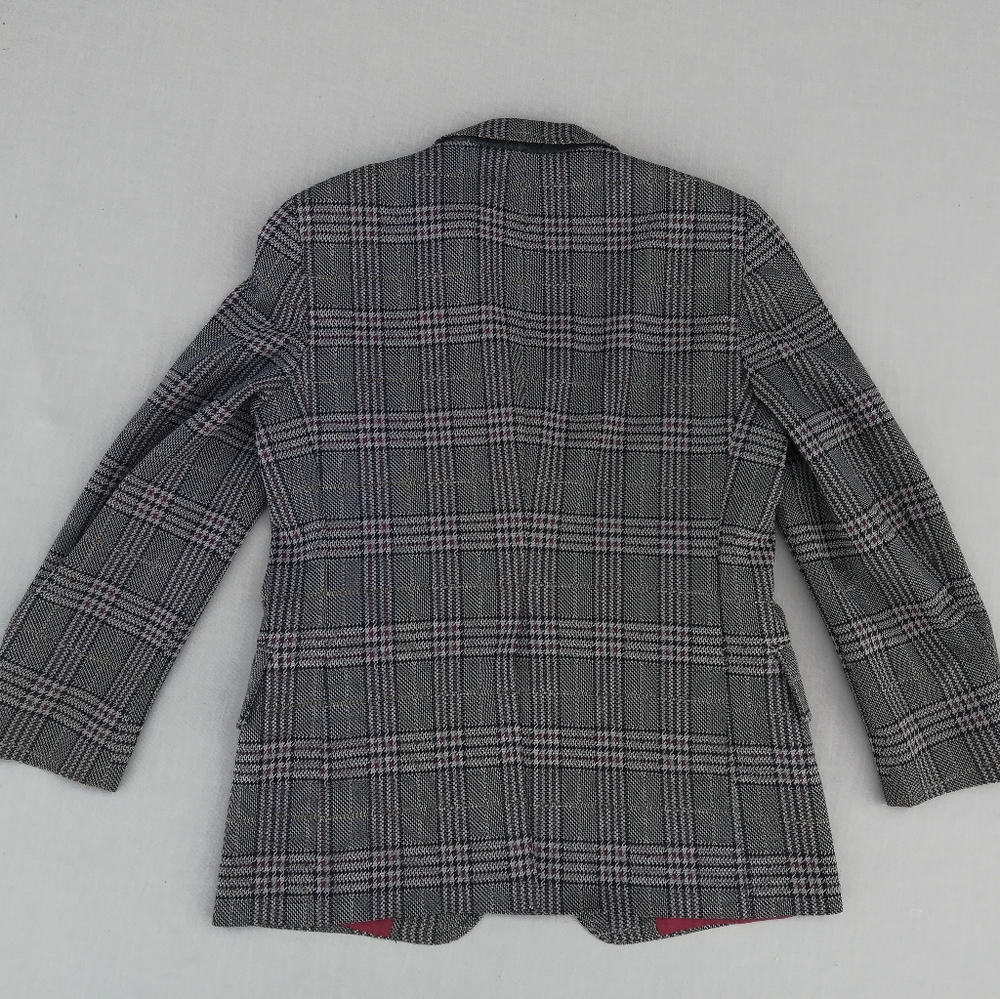 Vintage Polyester Plaid Jacket - Picture 2 of 8
